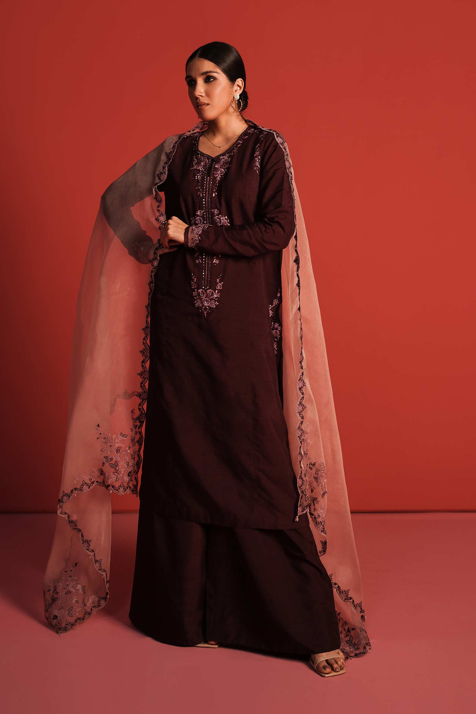 Zara Shahjahan - Plum
