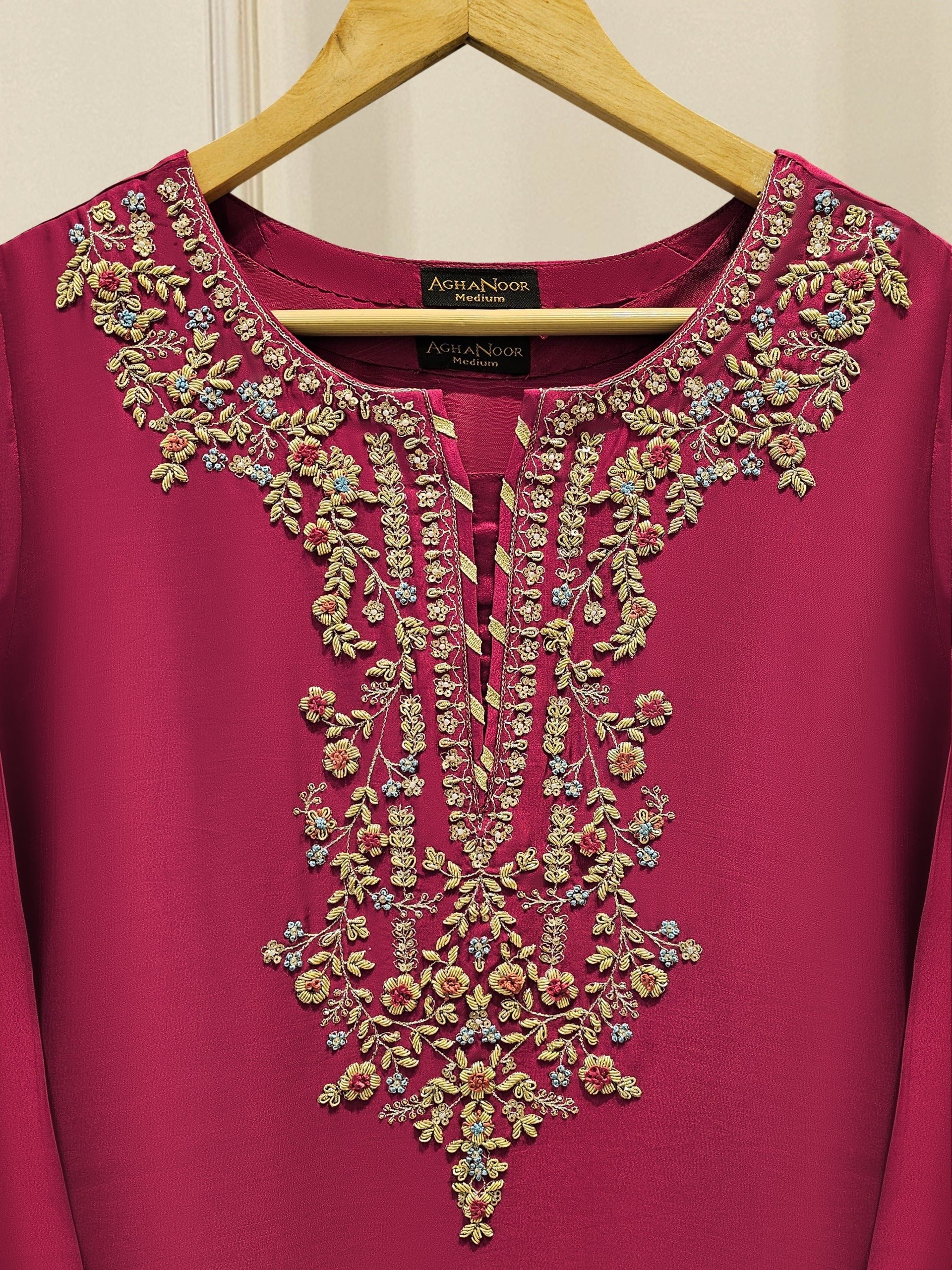 Aghanoor - Sheesha Silk 2 Pieces