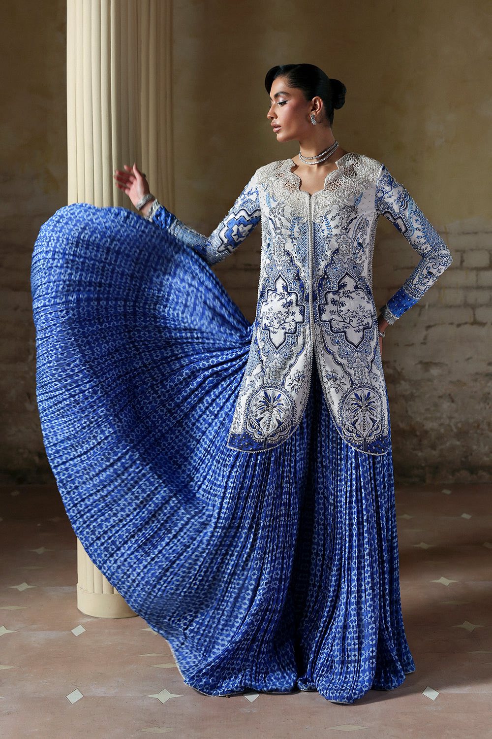 SORAYA-Silk Blue