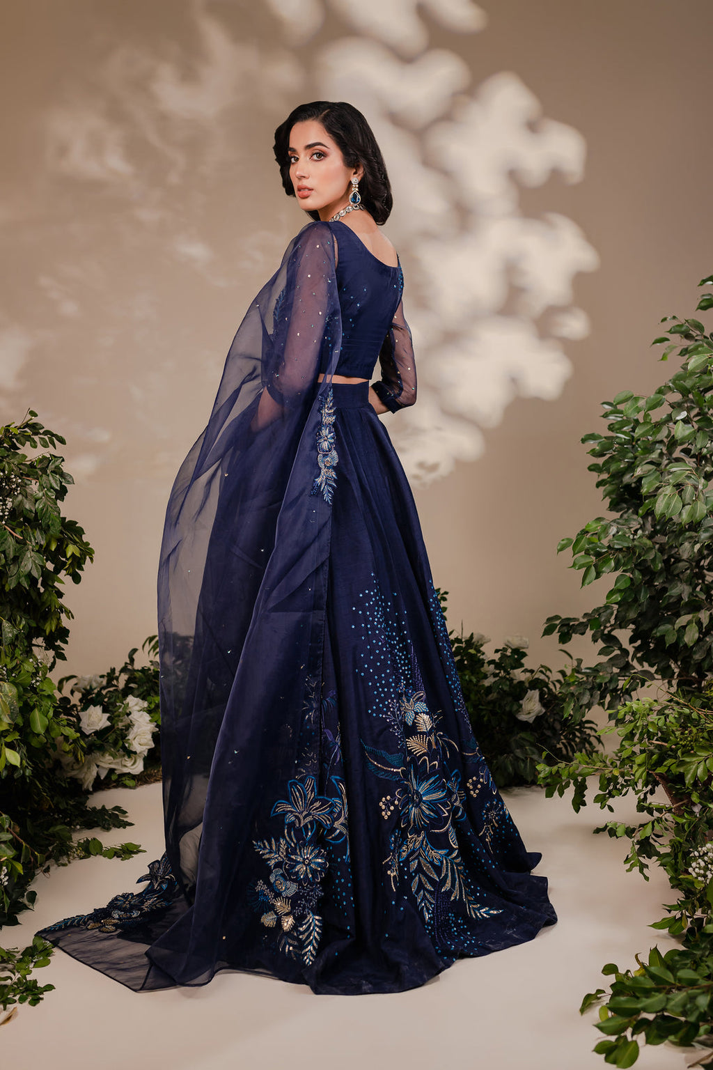 Twilight Blue - Lehnga