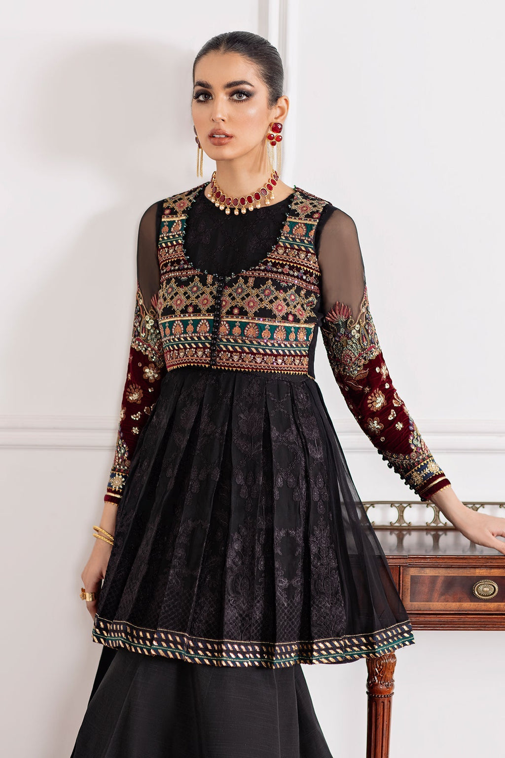 Baroque- Chiffon Peplum