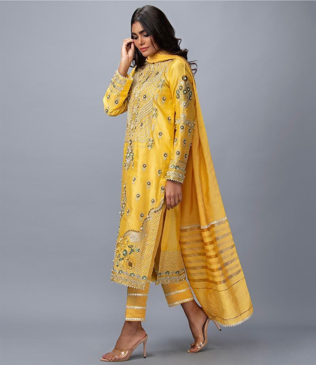 Wardha Saleem - Marigold Yellow
