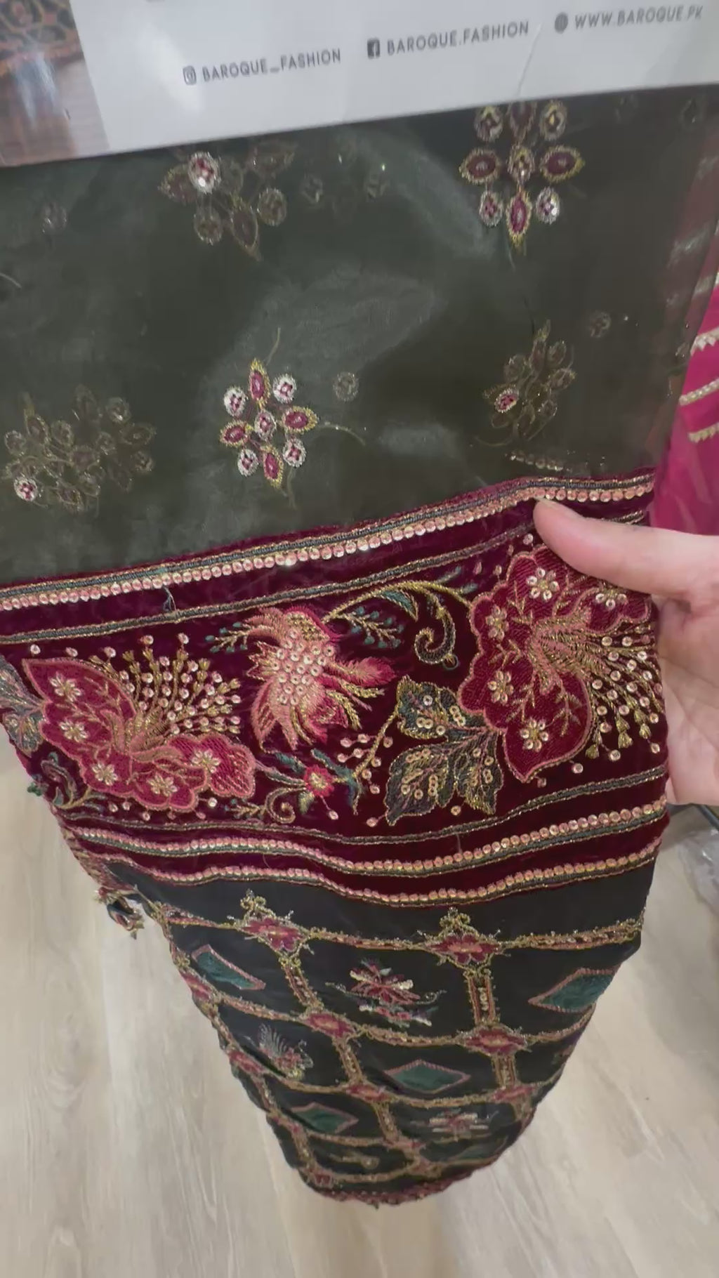 Baroque- Chiffon Peplum