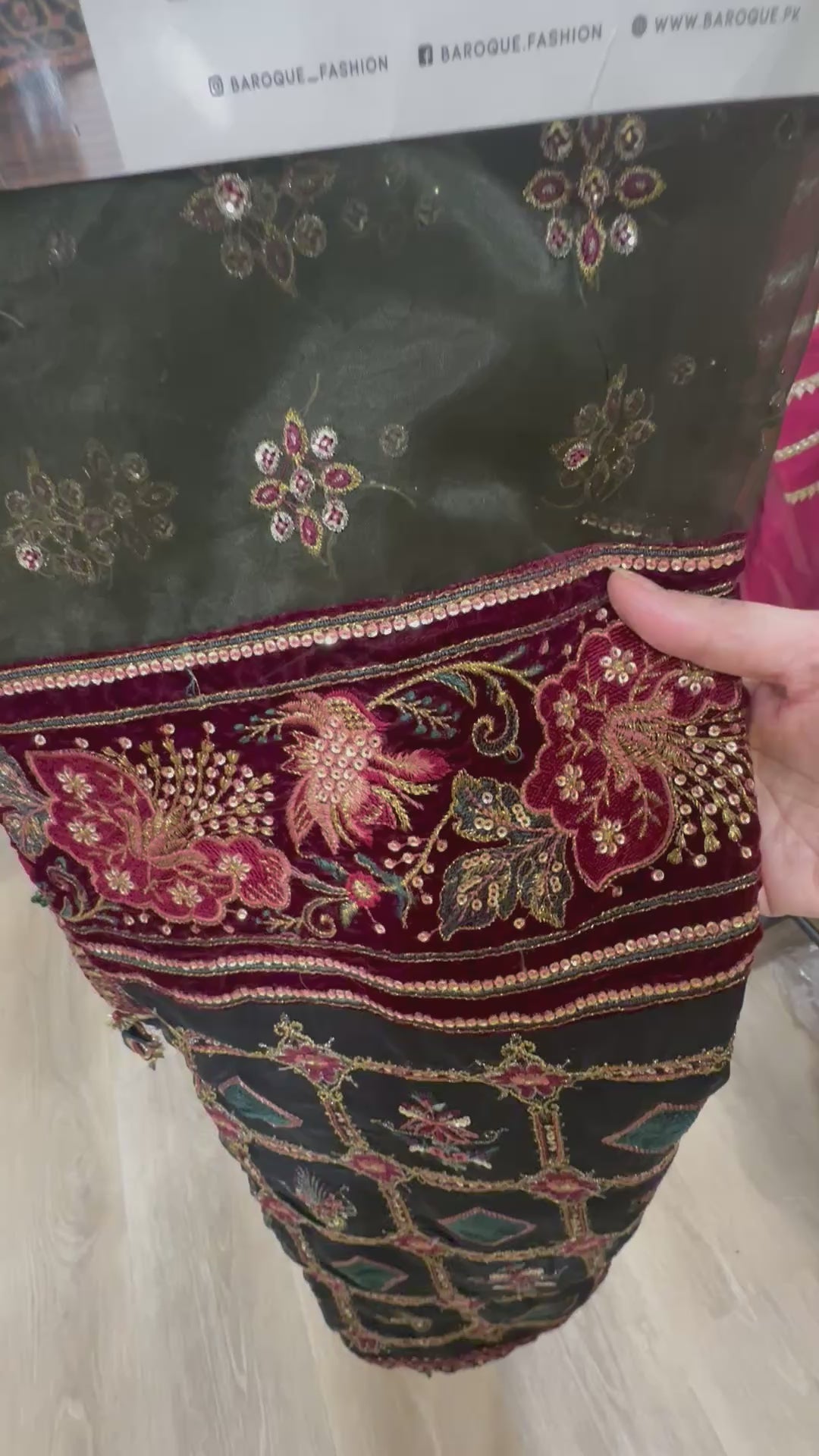 Baroque- Chiffon Peplum
